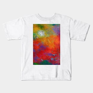 Flame abstract art by Ann Powell Kids T-Shirt